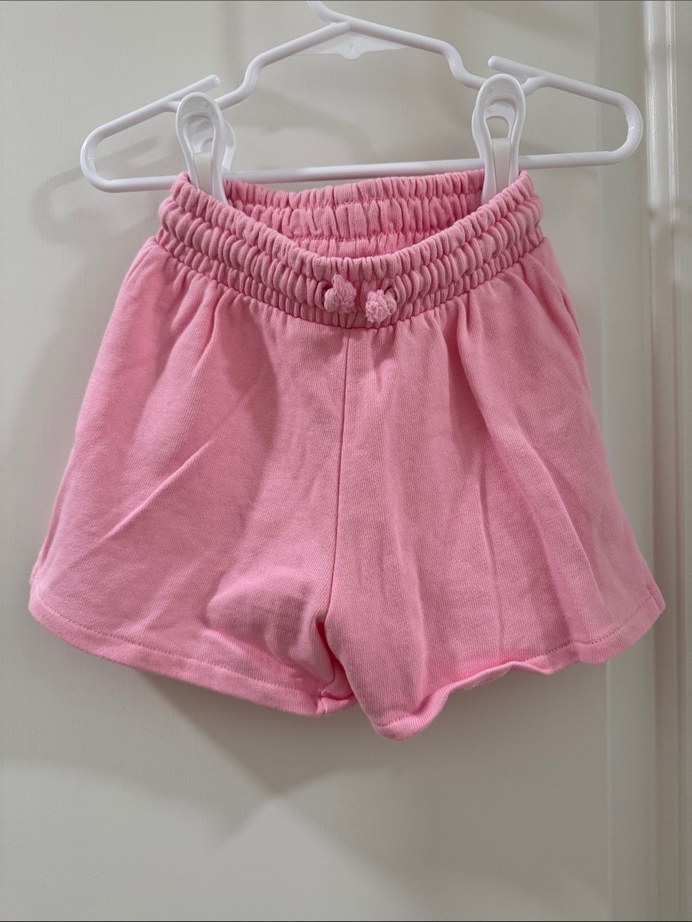 Zara Pink Elastic-Waist Athletic Shorts
